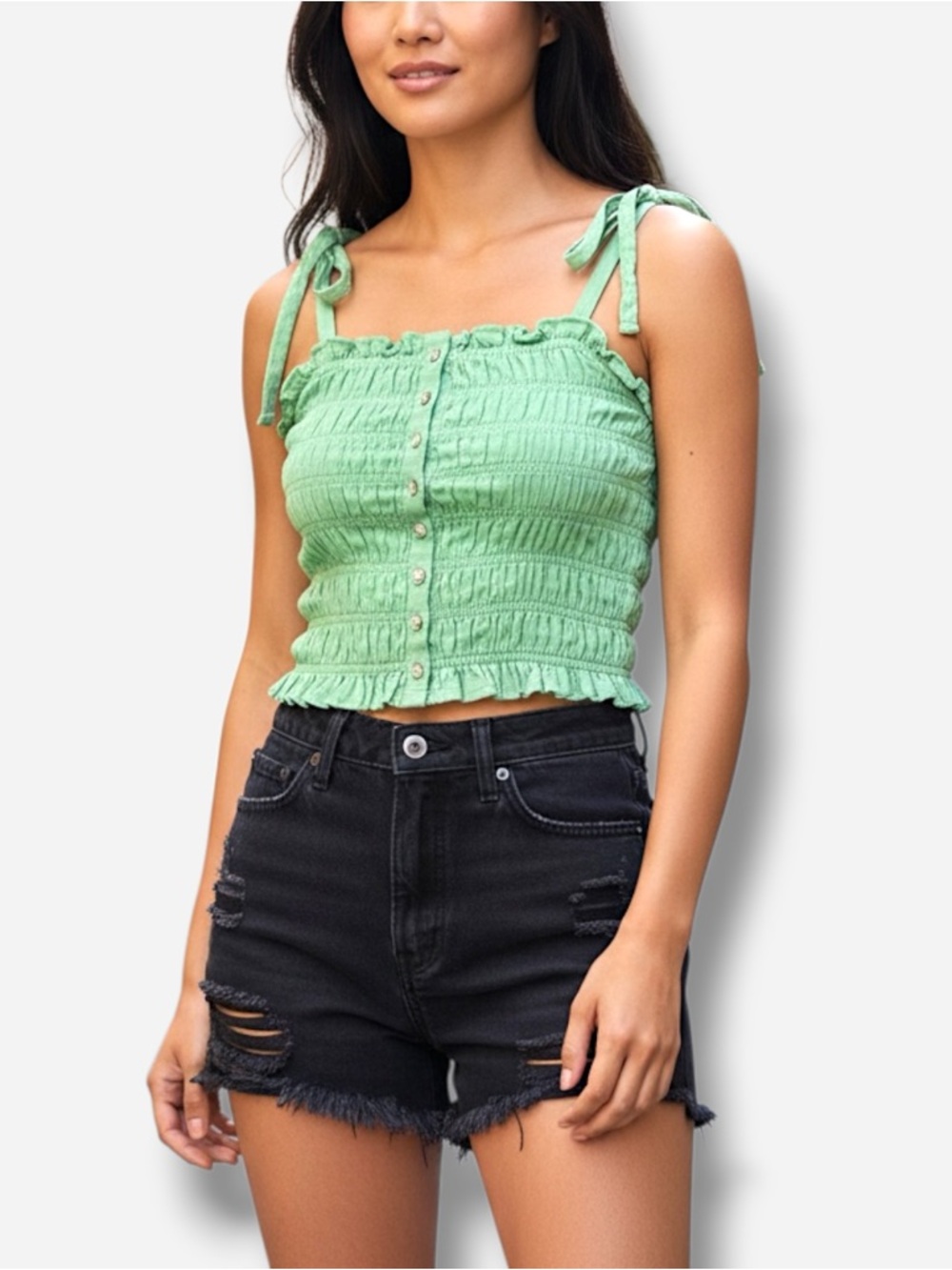 🌸New🌸 Urban Outfitters Tulla Smocked Cami Top S & M NWT
